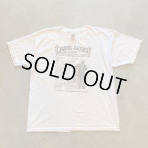 画像: 【XL】90s-2000s ジェシー・ジェームズ プリントTシャツ 白■ビンテージ オールド アメリカ古着 コットン 西部開拓時代 アウトロー