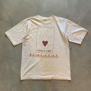 画像: 【L】90s SHAKLEE CARES プリントTシャツ 生成り色■ビンテージ オールド アメリカ古着 ハート ファミリー シングルステッチ