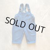 画像: 【Kids】90s BLUES IN MOTION デニム オーバーオール サロペット ブルー 青■ビンテージ オールド アメリカ古着 子供服 キッズ服