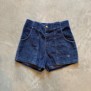 画像: 【Kids W26-W28】80s Ocean Pacific 太畝コーデュロイ ショートパンツ 紺■ビンテージ アメリカ古着 子供服 OP オーシャンパシフィック