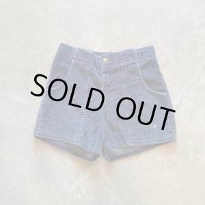 画像: 【Kids W26-W28】80s Ocean Pacific 太畝コーデュロイ ショートパンツ 紺■ビンテージ アメリカ古着 子供服 OP オーシャンパシフィック