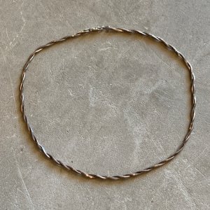 画像: 【46cm】ITALY 925刻印 シルバー チョーカー ネックレス■ビンテージ アンティーク アクセサリー レディース イタリア製 No.2