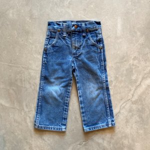 画像: 【Kids W18】Wrangler デニムパンツ ブルー 青■ビンテージ オールド アメリカ古着 子供服 ラングラー 90s-2000s