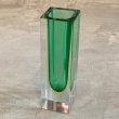 画像8: 【15.0cm】イタリア製 MURANO ムラノガラス フラワーベース グリーン 緑■ビンテージ アンティーク ヨーロッパ雑貨 インテリア 花瓶 (8)