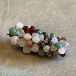 画像: 【11.5cm】葡萄 天然石 ストーンオブジェ■ビンテージ アンティーク ヨーロッパ雑貨 ブロカント インテリア ブドウ