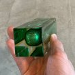画像10: 【15.0cm】イタリア製 MURANO ムラノガラス フラワーベース グリーン 緑■ビンテージ アンティーク ヨーロッパ雑貨 インテリア 花瓶 (10)