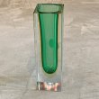 画像6: 【15.0cm】イタリア製 MURANO ムラノガラス フラワーベース グリーン 緑■ビンテージ アンティーク ヨーロッパ雑貨 インテリア 花瓶 (6)