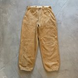 画像: 【W30】50s-60s RED HEAD ダブルニー ハンティングパンツ ブラウンダック 茶色■ビンテージ オールド アメリカ古着 レッドヘッド