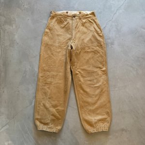 画像: 【W30】50s-60s RED HEAD ダブルニー ハンティングパンツ ブラウンダック 茶色■ビンテージ オールド アメリカ古着 レッドヘッド