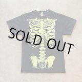 画像: 【S/M】JERZEES スカルボーン プリントTシャツ ブラック 黒■ビンテージ オールド アメリカ古着 2000s 2010s 骨