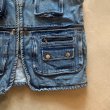画像5: 【M/L】BUGAO デニム フィッシングベスト ブルー 青■ビンテージ オールド 古着 ハンティングベスト ジップアップ 多機能 (5)