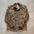 画像6: 【M】MOSSY OAK 長袖シャモアクロスシャツ リアルツリーカモ 迷彩■ビンテージ オールド アメリカ古着 総柄 ネルシャツ ハンティング (6)