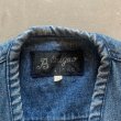 画像4: 【M/L】BUGAO デニム フィッシングベスト ブルー 青■ビンテージ オールド 古着 ハンティングベスト ジップアップ 多機能 (4)