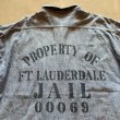 画像2: 【L/XL】60s JAIL ステンシル プリズナー 半袖シャンブレーシャツ■ビンテージ オールド アメリカ古着 囚人 コットン (2)