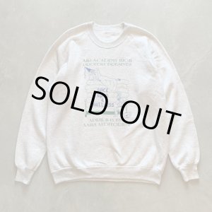 画像: 【L/XL】90s UNKNOWN スウェット ライトグレー■ビンテージ オールド アメリカ古着 ビッグサイズ トレーナー ラグラン