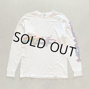 画像: 【S/M】70s USA製 crazy shirt ホノルルマラソン 長袖Tシャツ 白■ビンテージ アメリカ古着 ロンT レディース シングルステッチ