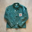 画像5: 【L】CEM ペンキ飛び ユーロワーク ジャケット カバーオール グリーン 緑■ビンテージ ヨーロッパ古着 コットン フレンチ ドイツ ボロ (5)