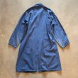 画像9: 【M/L】ボロ ユーロワーク ジャケット アトリエコート ブルー■ビンテージ オールド ヨーロッパ古着 コットン 鬼フェード フレンチ (9)
