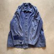 画像6: 【XL/XXL 60】RAL-TESTAT HBT ユーロワーク ジャケット カバーオール 紺■ビンテージ ヨーロッパ古着 ドイツ コットン ボロ 鬼フェード (6)