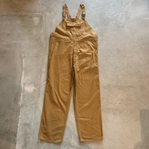 画像: 【W42】ユーロワーク コットン オーバーオール ブラウン 茶色■ビンテージ オールド レトロ ヨーロッパ古着 フレンチワーク