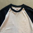 画像2: 【L】2000s anvil ミントコンディション ラグランTシャツ 白×黒■ビンテージ アメリカ古着 アンビル コットン ベースボール 無地 No.2 (2)