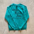 画像5: 【M/L】80s-90s USA製 JERZEES プリントスウェット グリーン 青緑■ビンテージ オールド アメリカ古着 トレーナー オールドイングリッシュ (5)