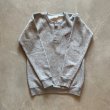 画像6: 【S or Ladies】80s UNKNOWN ヘンリーネック カレッジプリントスウェット 杢グレー■ビンテージ オールド アメリカ古着 トレーナー (6)