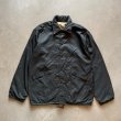 画像2: 【M】潜水服 ヘルメット ワッペン付き ナイロン コーチジャケット ブラック 黒■ビンテージ オールド アメリカ古着 裏地付き 70s/80s (2)