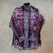 画像5: 【S/M】Wrangler ネイティブ柄 プリント 長袖シャツ 総柄■ビンテージ オールド レトロ アメリカ古着 ラングラー 80s-90s (5)