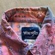画像3: 【L/XL】Wrangler プリント 長袖シャツ ピンク×ブルー 総柄■ビンテージ オールド レトロ アメリカ古着 ラングラー 90s-2000s (3)