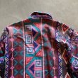画像8: 【S/M】Wrangler ネイティブ柄 プリント 長袖シャツ 総柄■ビンテージ オールド レトロ アメリカ古着 ラングラー 80s-90s (8)