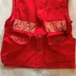 画像5: 【M】70s SAFTBAK ハンティングベスト レッド 赤■ビンテージ オールド レトロ アメリカ古着 バックポケット シューティング (5)