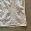 画像6: 【M/L】Camisillas イタリアンカラー コットン 半袖シャツ ホワイト■ビンテージ オールド アメリカ古着 白シャツ キューバ パナマ (6)