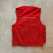 画像7: 【M】70s SAFTBAK ハンティングベスト レッド 赤■ビンテージ オールド レトロ アメリカ古着 バックポケット シューティング (7)