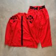 画像1: 【Ladies】USA製 City Girl トップス＆パンツ セットアップ 赤■ビンテージ オールド レトロ アメリカ古着 レディース レーヨン混 (1)
