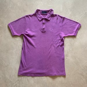 画像: 【S】イングランド製 FRED PERRY 半袖ポロシャツ パープル 紫■ビンテージ オールド 古着 イギリス フレッドペリー