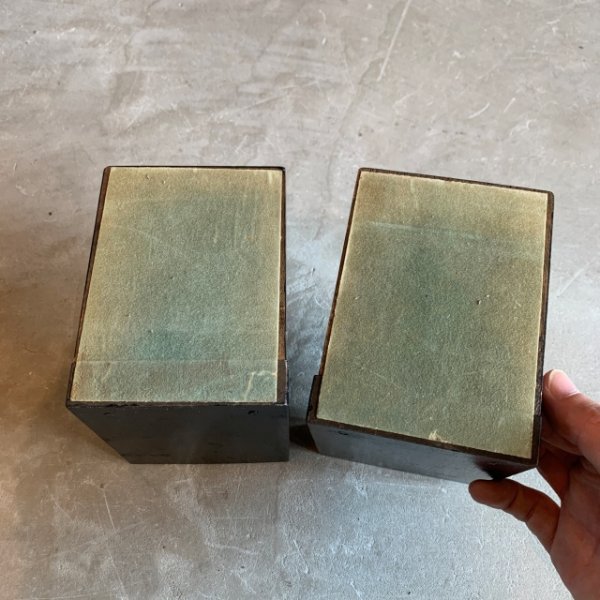 画像10: 【12.0cm】昭和レトロ TAMAYA 木製 本立て ブックエンド セット■ビンテージ アンティーク インテリア 雑貨 アホル (10)