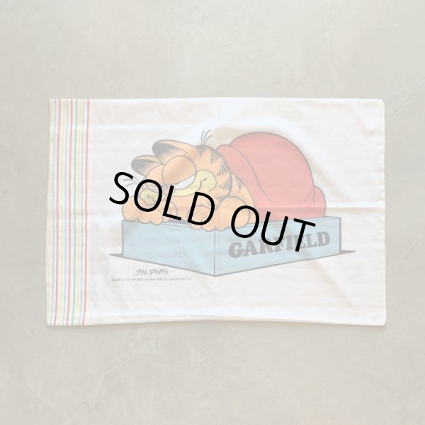 画像1: 【51cm×76cm】USA製 marlborough ガーフィールド ピローケース クッションカバー■ビンテージ インテリア雑貨 枕カバー アメコミ ネコ (1)