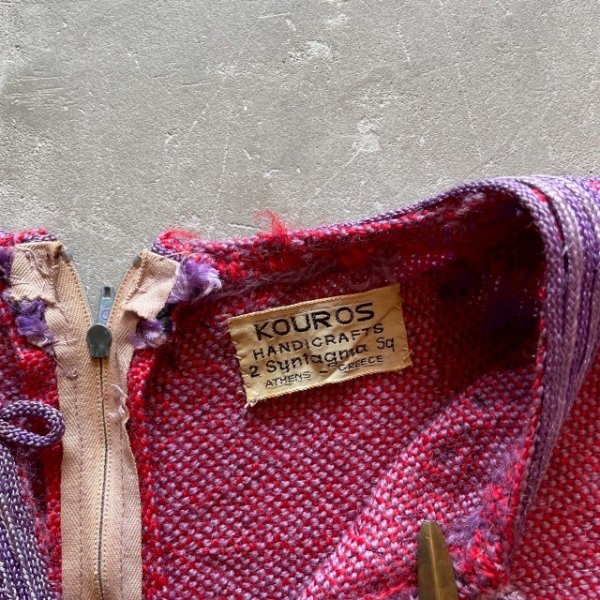 画像5: 【Ladies】KOUROS ウール ノースリーブ ニットワンピース パープル 紫■ビンテージ オールド レトロ アメリカ古着 レディース 70s (5)