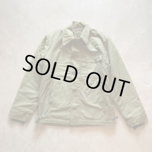 画像: 【M】難有り 米軍実物 A-2 デッキジャケット オリーブ■ビンテージ オールド アメリカ古着 ミリタリー 70s-80s USN NAVY