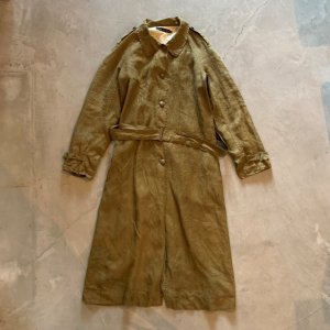 画像: 【Ladies L】RALPH LAUREN フレンチミリタリータイプ リネンコート■ビンテージ オールド レトロ アメリカ古着 ラルフローレン