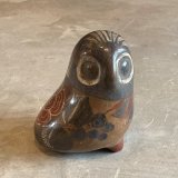 画像: 【12.2cm】メキシコ製 トナラ焼き フクロウ オブジェ ドール■ビンテージ アンティーク インテリア アメリカ雑貨 メキシカン 置物 陶器