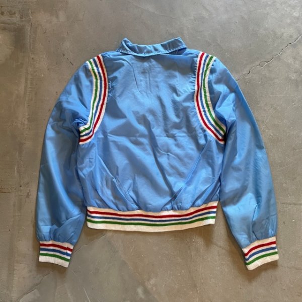 画像2: 【Ladies】80s NELSON HALL ナイロンジャケット 水色■ビンテージ オールド レトロ アメリカ古着 レディース サイクリング スキー (2)