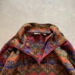 画像3: 【XL】FIELD MASTER(SEARS) プルオーバーフリース 総柄■ビンテージ オールド アメリカ古着 90s シアーズ アウトドア ポケット付き (3)