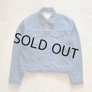 画像: 【L/XL】80s SADDLE KING(KEY) デニムジャケット ジージャン 濃紺■ビンテージ オールド レトロ アメリカ古着 USA製 トラッカー