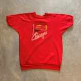画像: 【L/XL】80s USA製 Pannill シカゴプリント 半袖スウェット レッド 赤■ビンテージ オールド アメリカ古着 半スウェ トレーナー