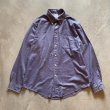 画像1: 【L/XL】ブルックスブラザーズ REGENT 長袖ボタンダウンシャツ 総柄 織り■ビンテージ オールド アメリカ古着 ブルー (1)