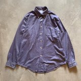 画像: 【L/XL】ブルックスブラザーズ REGENT 長袖ボタンダウンシャツ 総柄 織り■ビンテージ オールド アメリカ古着 ブルー