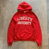 画像: 【M】Champion カレッジプリント スウェットパーカー レッド 赤■ビンテージ オールド アメリカ古着 2000s チャンピオン トレーナー
