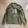 画像7: 【M/L】70s 米軍 ワッペン付き コットンサテン ユーティリティシャツジャケット■ビンテージ アメリカ古着 OG-107 ミリタリー No.9 (7)
